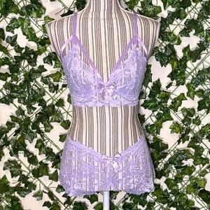 New avidlove lilac lace lingerie set
